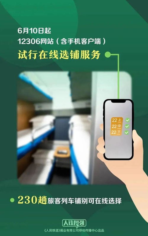 12306推出自主选择上下铺功能，网友热情点赞